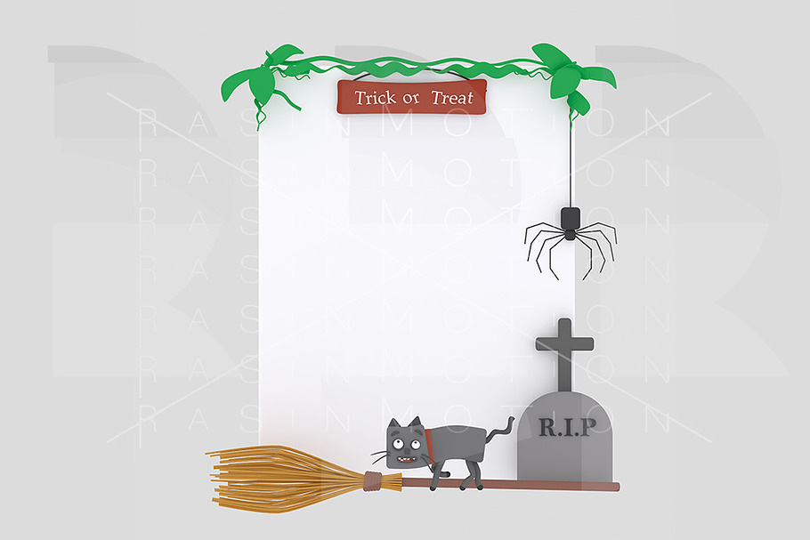 Halloween placard in Illustrations - product preview 8