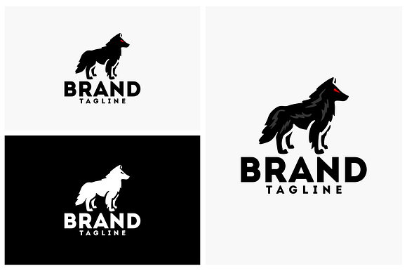 Wolf Logo Template in Logo Templates - product preview 1