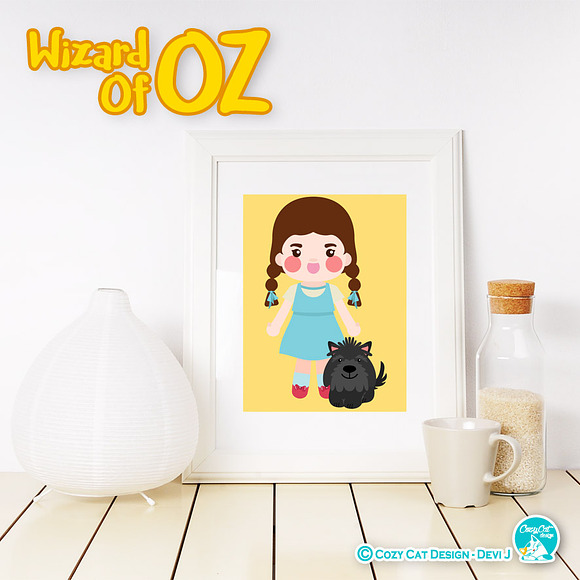 Digital Clipart Wizard Of Oz in Illustrations - product preview 3