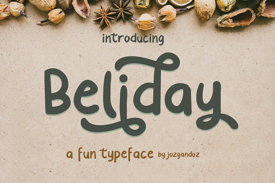 Beliday - Fun Display Font in Display Fonts - product preview 8
