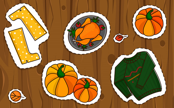 Happy Thanksgiving day Big set! in Illustrations - product preview 2