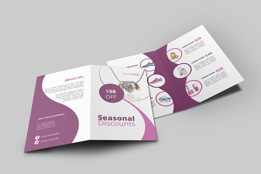 Products Promotion Bi-Fold Brochure