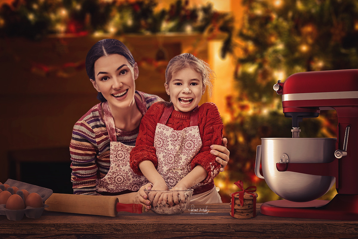 Digital Backdrop Christmas Baking in Textures - product preview 8