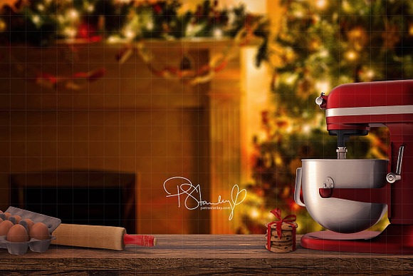 Digital Backdrop Christmas Baking in Textures - product preview 1