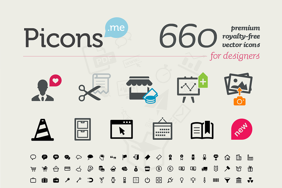 Picons Basic (1+2+3) icons in Glyph Icons - product preview 8