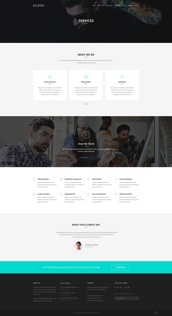 Eclipso - Creative Agency in Website Templates - product preview 2