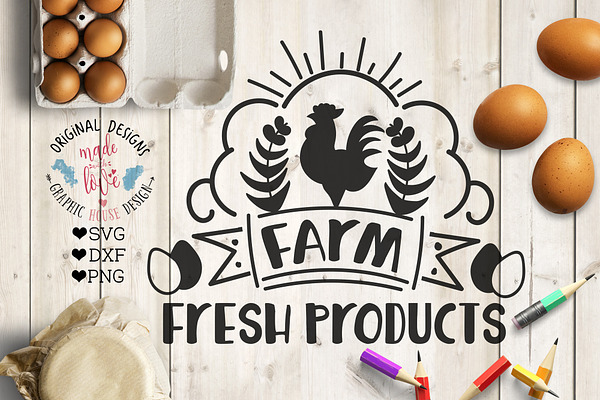 Farm Fresh Products Cutting File