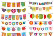 Bunting flags kid party decoration