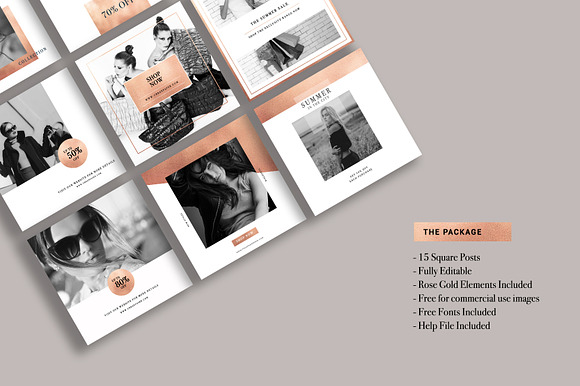 Rustic Instagram Posts + Free File in Instagram Templates - product preview 1
