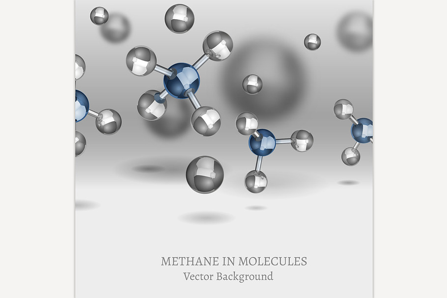 Methane Molecule Image in Illustrations - product preview 8
