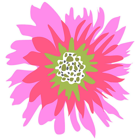 Flowers Clip Art Tropical in Illustrations - product preview 2