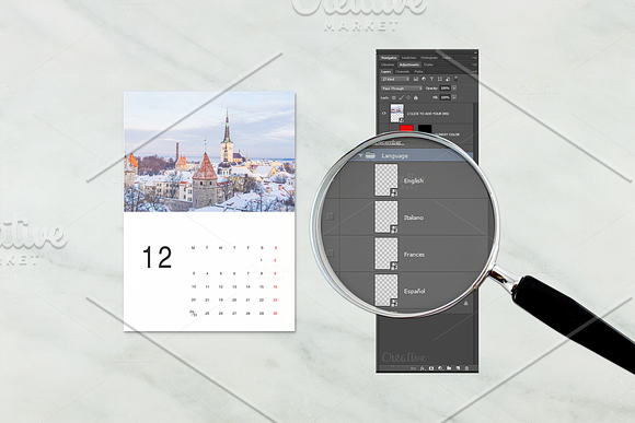 Minimal A6 - 2018 Calendar Template in Stationery Templates - product preview 1