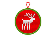 Christmas knitted reindeer