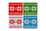Christmass  knitted color pattern