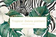 Tropical Zebra patterns