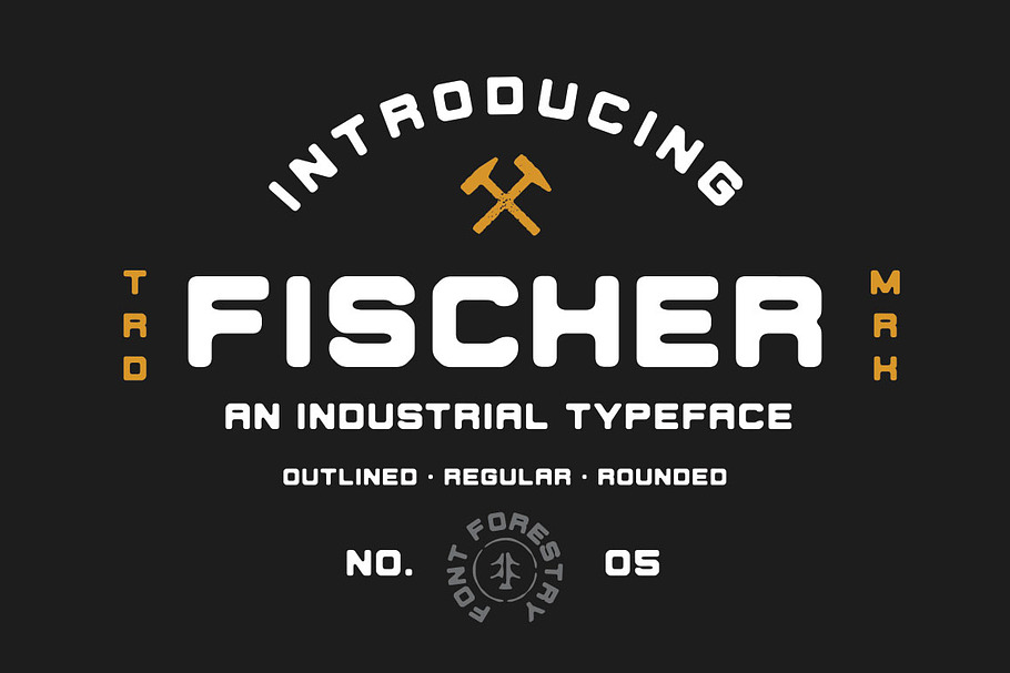 Fischer - An Industrial Typeface in Display Fonts - product preview 8