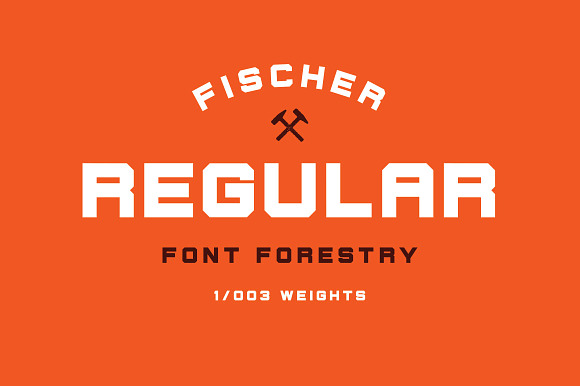 Fischer - An Industrial Typeface in Display Fonts - product preview 5
