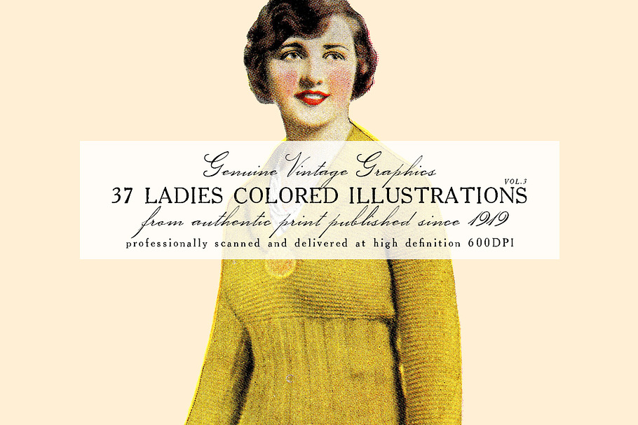 37 Ladies Colored Illustrations 3