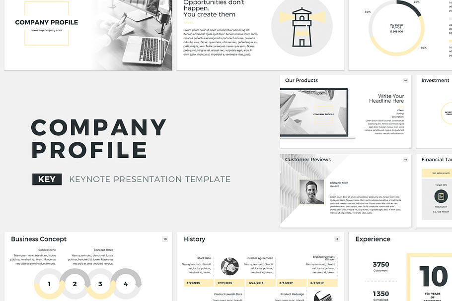 Company Profile Keynote in Keynote Templates - product preview 8