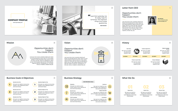 Company Profile Keynote in Keynote Templates - product preview 1