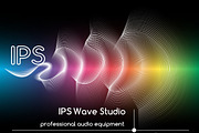 Abstract sound waves background