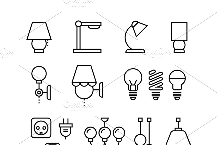 Electrical devices icons set in Graphics - product preview 8