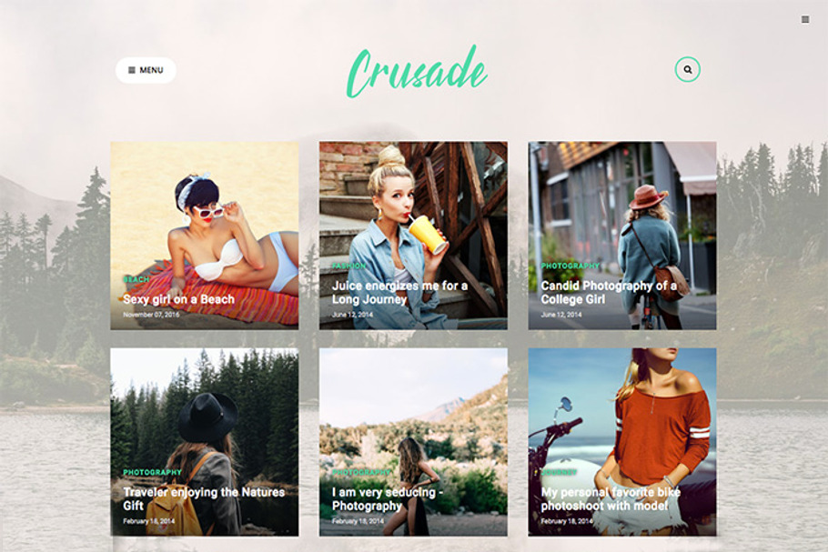 Crusade Photography Blogger Template in Website Templates - product preview 8