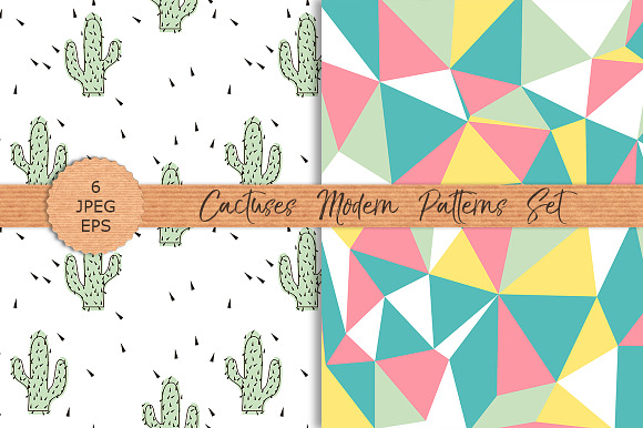 CACTUSES modern patterns set in Patterns - product preview 2
