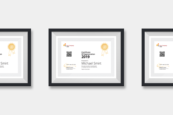 Clean Certificates in Stationery Templates - product preview 1
