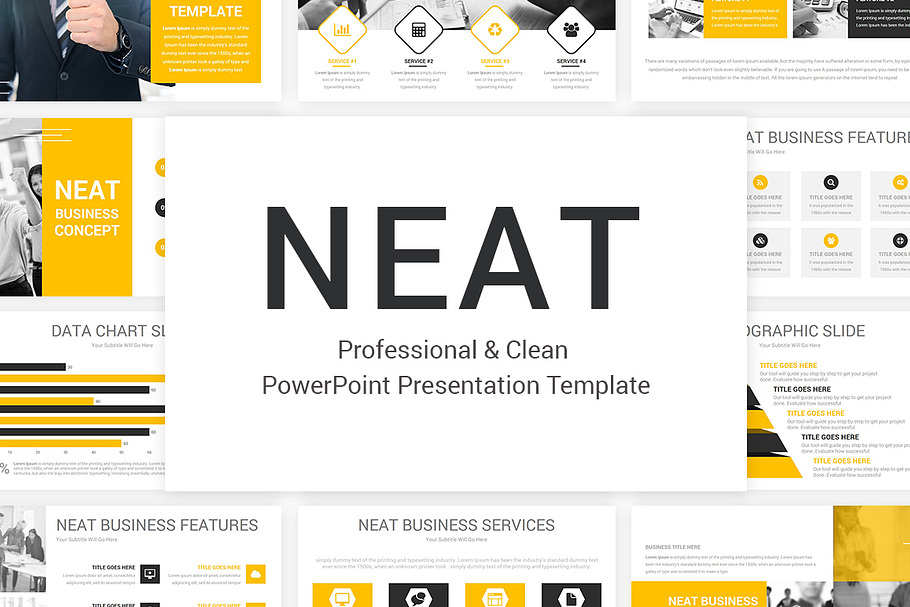 Neat PowerPoint Template in PowerPoint Templates - product preview 8