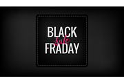 Black friday sale promotion banner.
