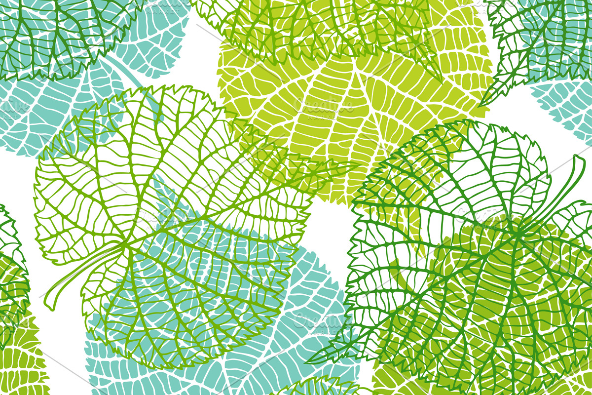 Patterns with green leaves. in Patterns - product preview 8
