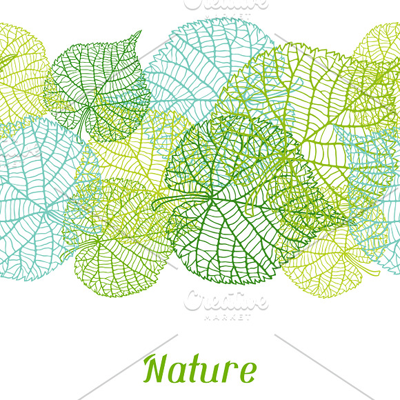 Patterns with green leaves. in Patterns - product preview 1