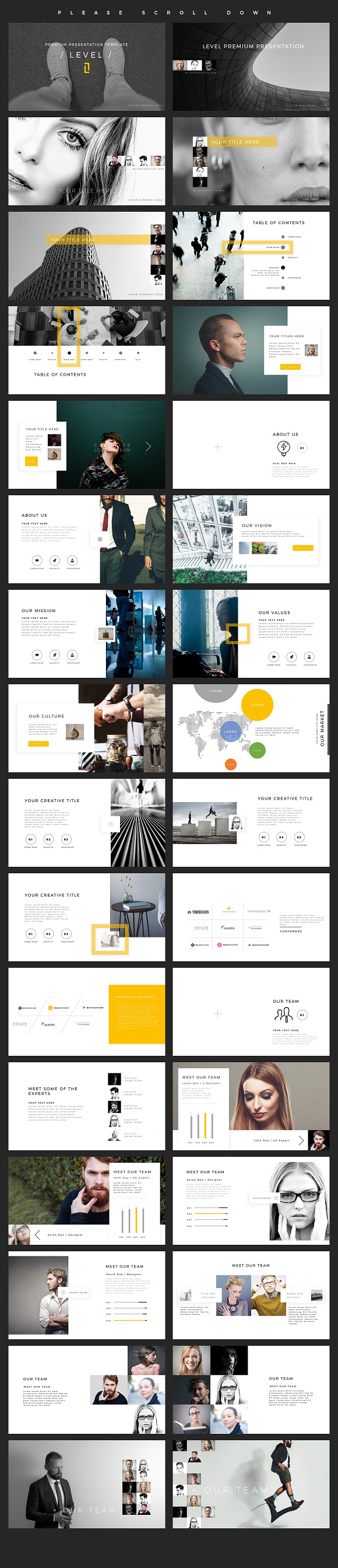 LEVEL PowerPoint Template in PowerPoint Templates - product preview 1