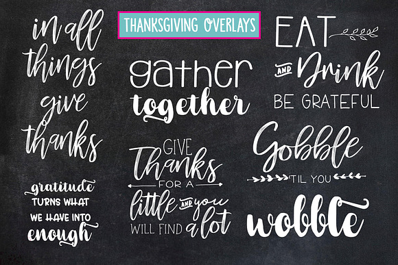 Thanksgiving Overlays in Illustrations - product preview 2