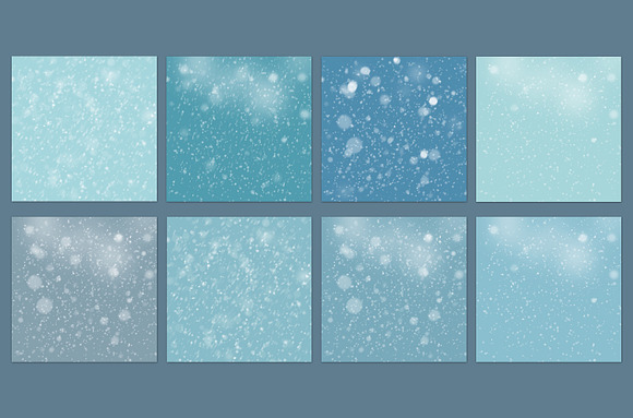 Snow backgrounds in Patterns - product preview 1