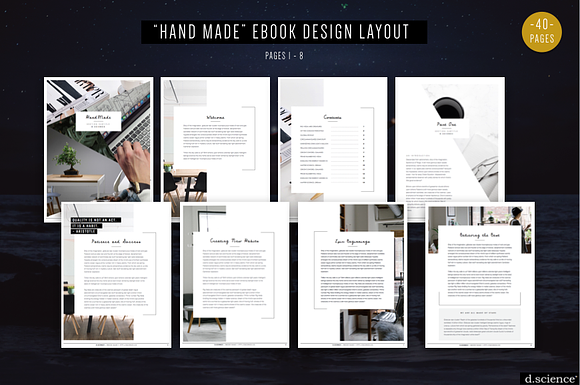 3X Ebook Template Bundle  | 67% Off in Magazine Templates - product preview 5