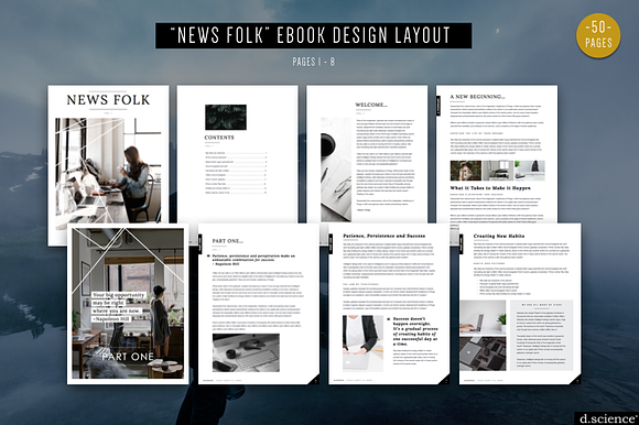 3X Ebook Template Bundle  | 67% Off in Magazine Templates - product preview 15