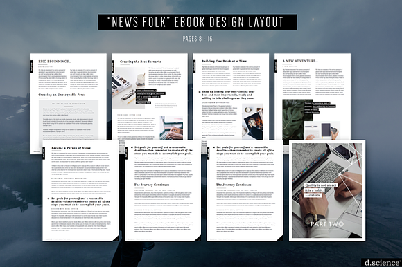 3X Ebook Template Bundle  | 67% Off in Magazine Templates - product preview 16