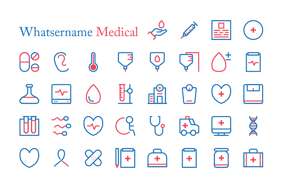 Whatsername Medical Icon in Heart Icons - product preview 8