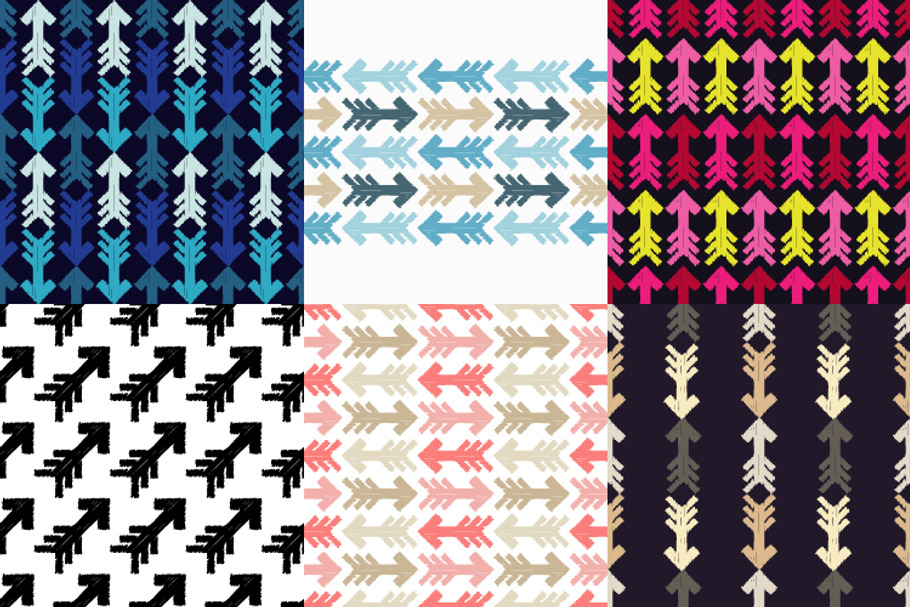 Arrows scribble texture. in Patterns - product preview 8
