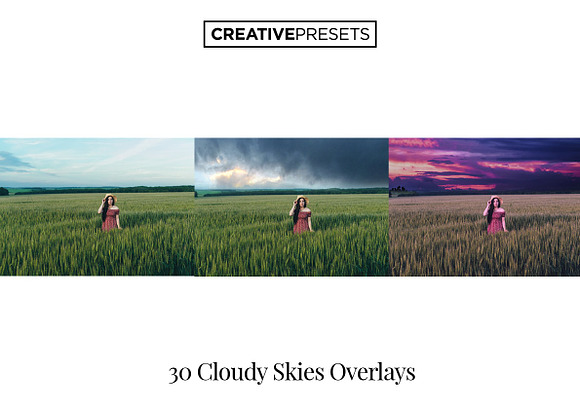 30 Cloudy Sky Overlays in Photoshop Layer Styles - product preview 6