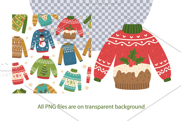 Ugly Christmas Sweaters in Illustrations - product preview 2