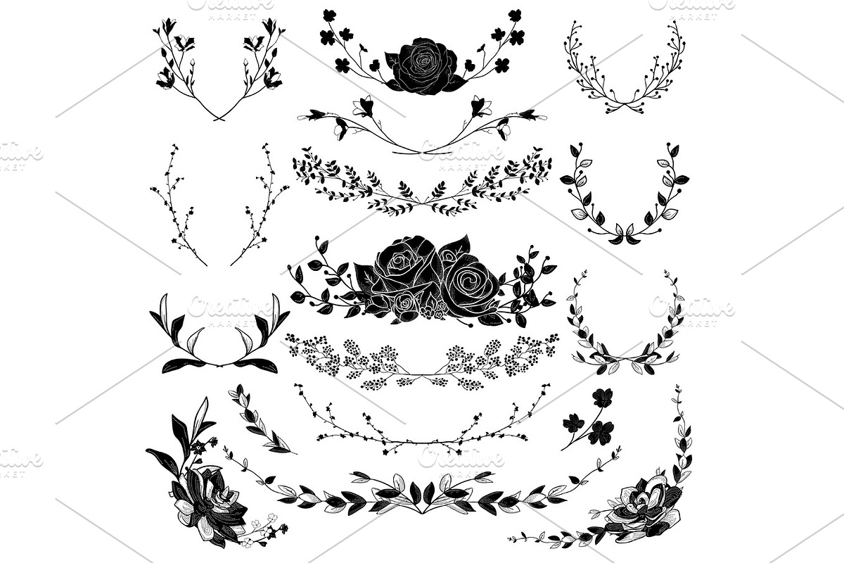 Vector Florals Collection in Illustrations - product preview 8