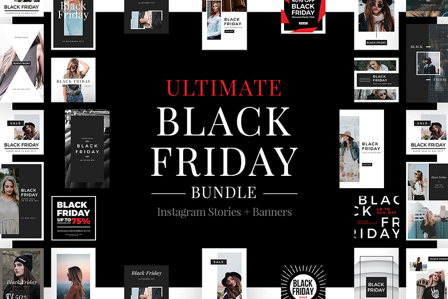 Ultimate Black Friday Social Media in Instagram Templates - product preview 8