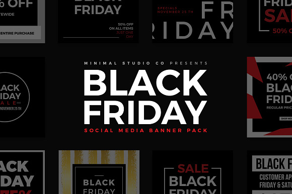 Ultimate Black Friday Social Media in Instagram Templates - product preview 3