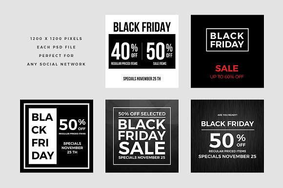 Ultimate Black Friday Social Media in Instagram Templates - product preview 7