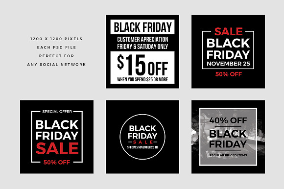 Ultimate Black Friday Social Media in Instagram Templates - product preview 10