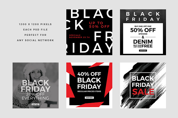 Ultimate Black Friday Social Media in Instagram Templates - product preview 11