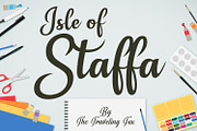 Isle of Staffa - Handwritten Script